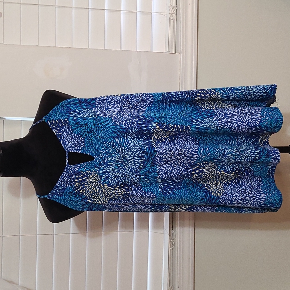 Blue Racerback Spaghetti Strap Top